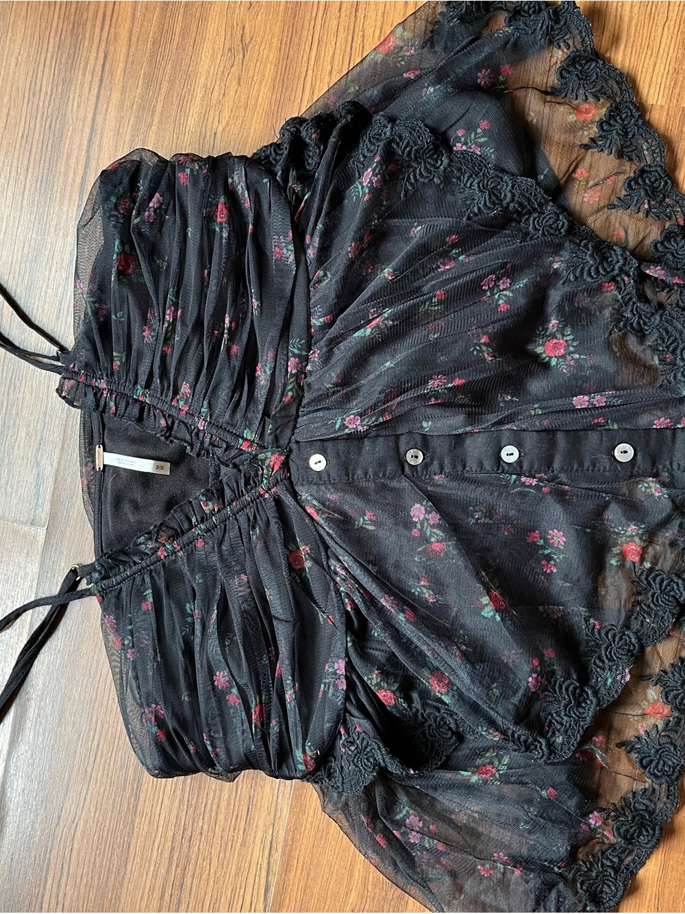 Free People Femme Fatale Floral Cami Tank Top - Picture 3 of 7